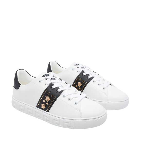 Versace Men Decorated Greca Sneakers - Picture 2 of 4